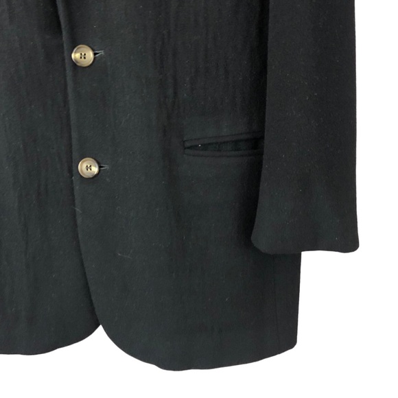 Men's Manuel Ritz Pipo Wool/Cashmere Black Single Breasted Blazer. Size 50 - Picture 8 of 16